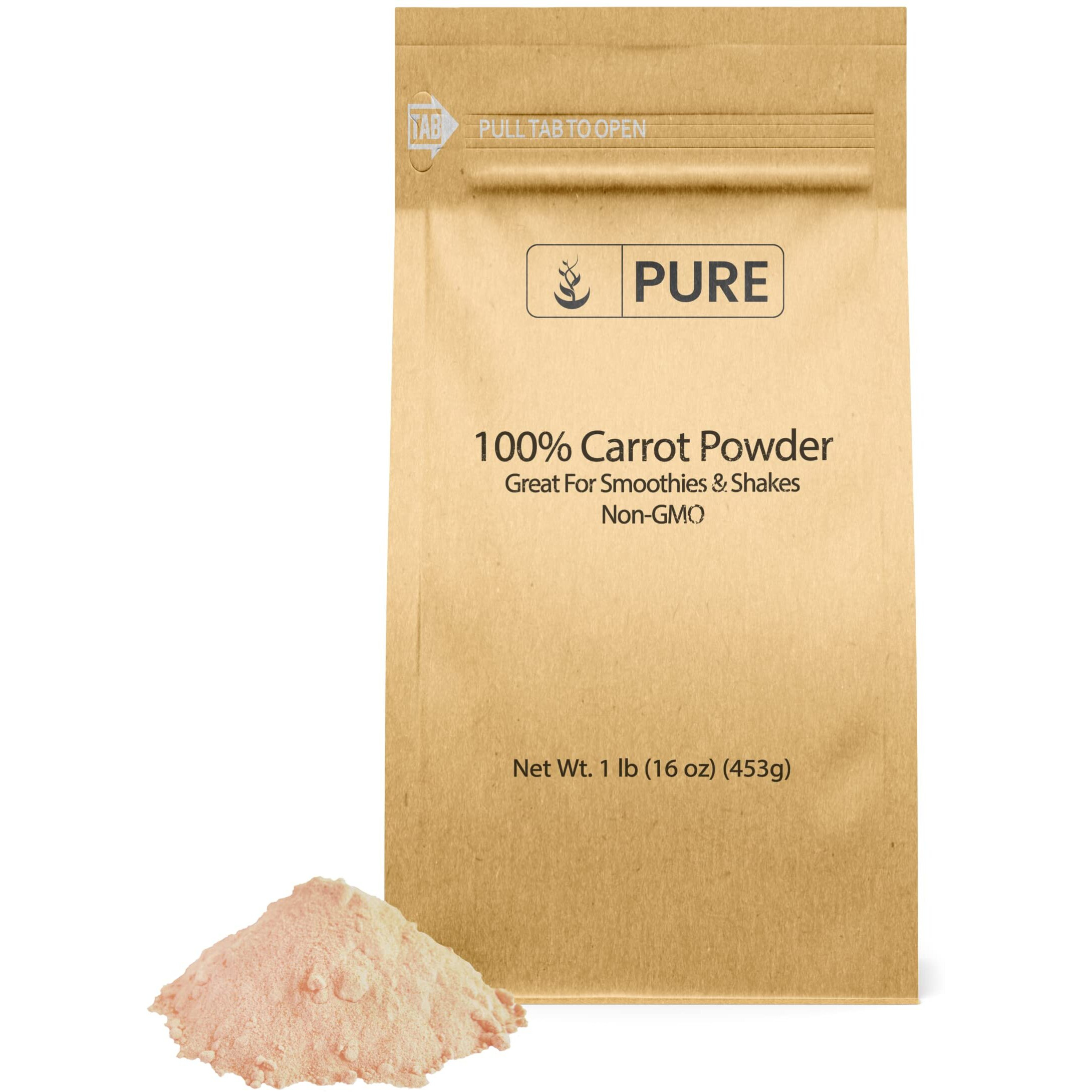 Pure Original Ingredients Carrot Powder (1 Lb) Smoothies & Shakes Sauces No Fillers Or Additives