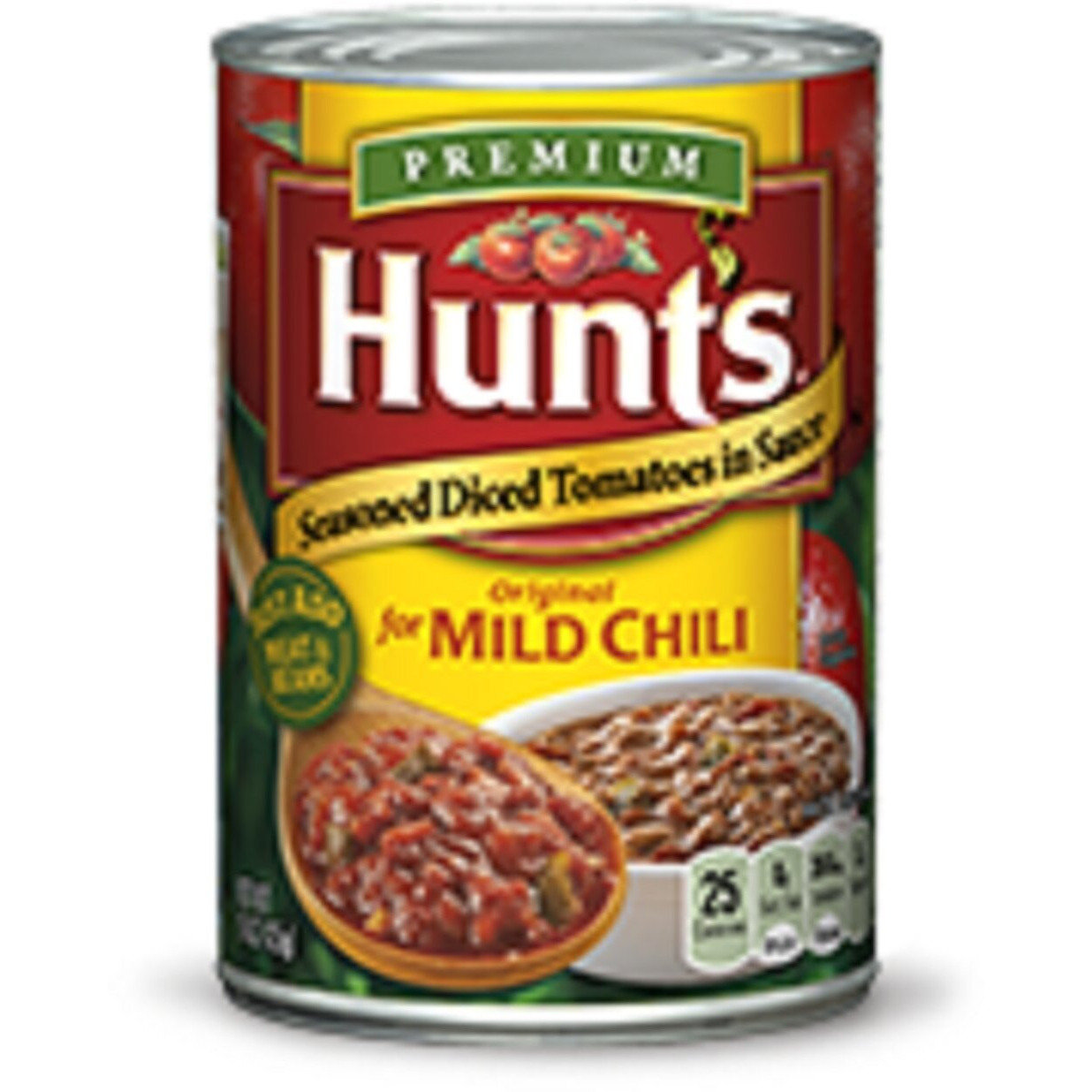 Hunt's, Seasoned Diced Tomatoes In Sauce, For Chili, 15Oz Can (Pack Of 6) (Original For Mild Chili)