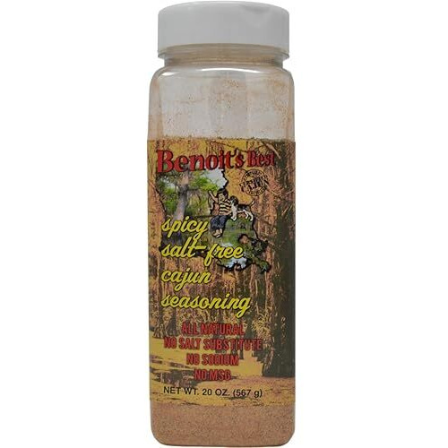 Benoits Best Spicy Salt-Free Cajun Seasoning (20 Oz)