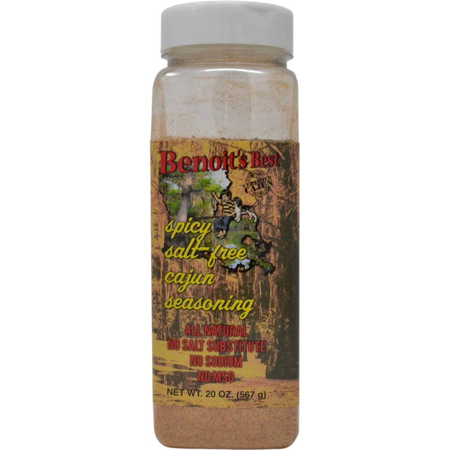 Benoits Best Spicy Salt-Free Cajun Seasoning (20 Oz)