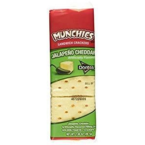 Munchies Jalapeno Cheddar Sandwich Crackers, 1.38 Oz, 8 Count