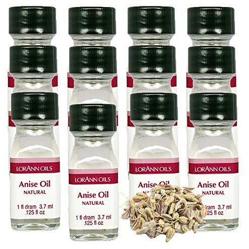Lorann Anise Oil Super Strengthnatural Flavor, 1 Dram Bottle (.0125 Fl Oz - 3.7 Ml) - 12 Pack