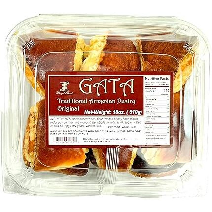 Gata Original, Armenian Sweets, Traditional Hand Made Pastry 18 Oz | 510 G