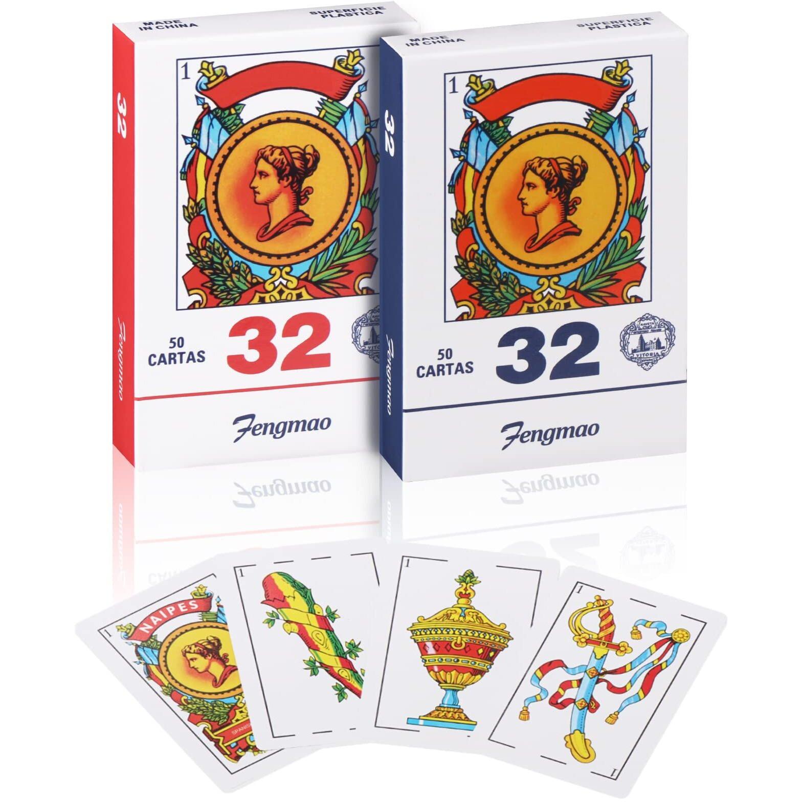 Spanish Playing Cards Barajas Espanolas Originales Naipes De Plastico Espaaola Juego De Cartas Naipes Briscas Cards Puerto Rico Mexican Playing Cards Tspanish Cards Deck Games 50 Cards