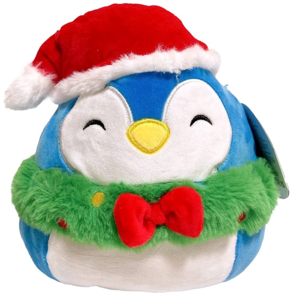 Squishmallows Kellytoy Christmas Wreath Squad 8 Plush Doll Toy (8 Puff The Penguin)