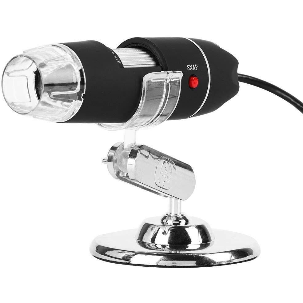 Usb Digital Microscope 1000X Zoom Usb Microscope Digital Magnifier Endoscope Camera Adjustable 8 Leds Electronic Microscope With Stand For Industrial Testing Laboratory Research