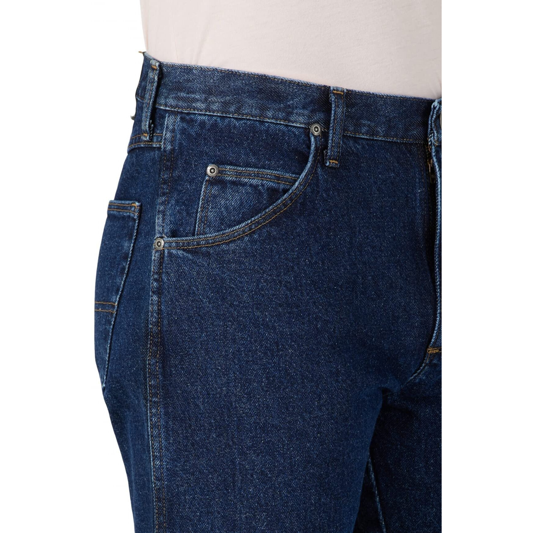 Wrangler Authentics Men's Classic 5-Pocket Regular Fit Cotton Jean, Dark Rinse, 32W X 30L