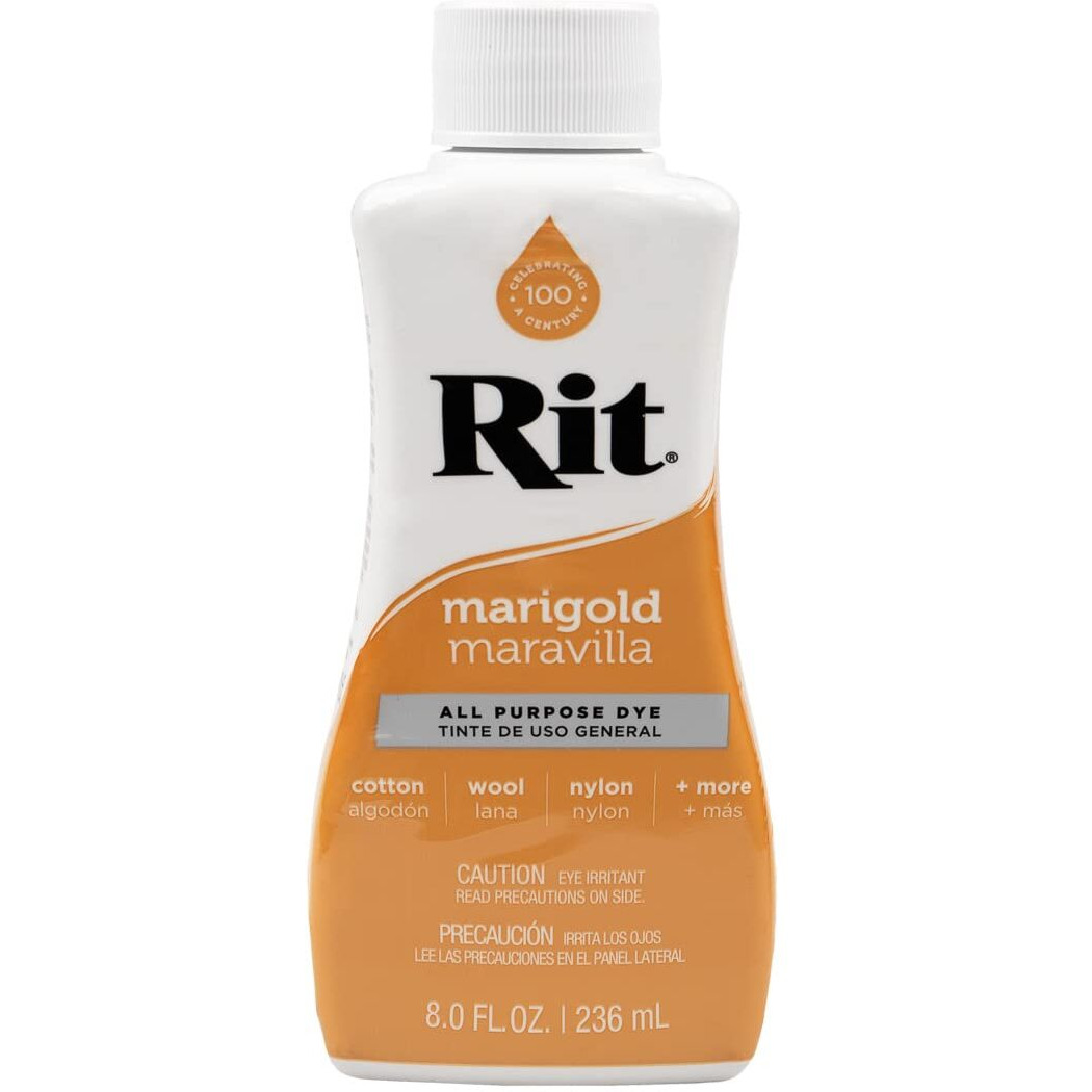 Rit Dye Liquid - Wide Selection Of Colors - 8 Oz. (Marigold)