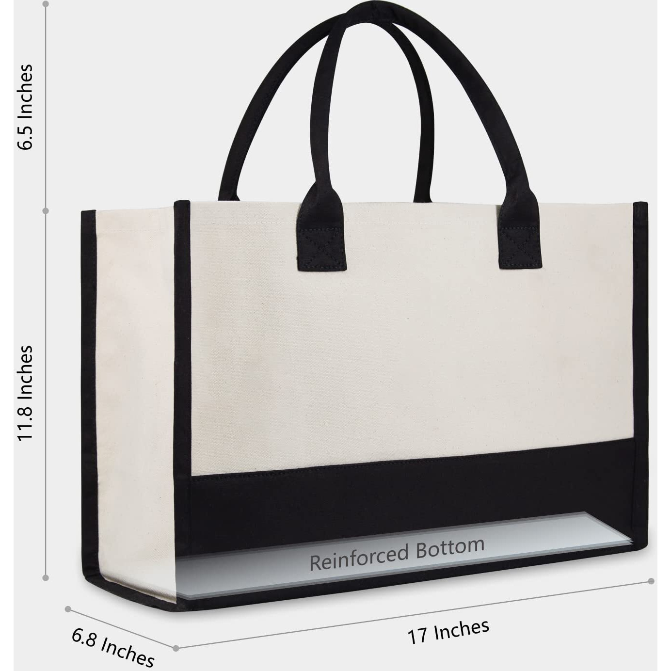 Topdesign Embroidery Initial Canvas Tote Bag, Personalized Present Bag, Suitable For Wedding, Birthday, Beach, Holiday, Is A Great Gift For Women, Mom, Teachers, Friends, Bridesmaids (Letter X)