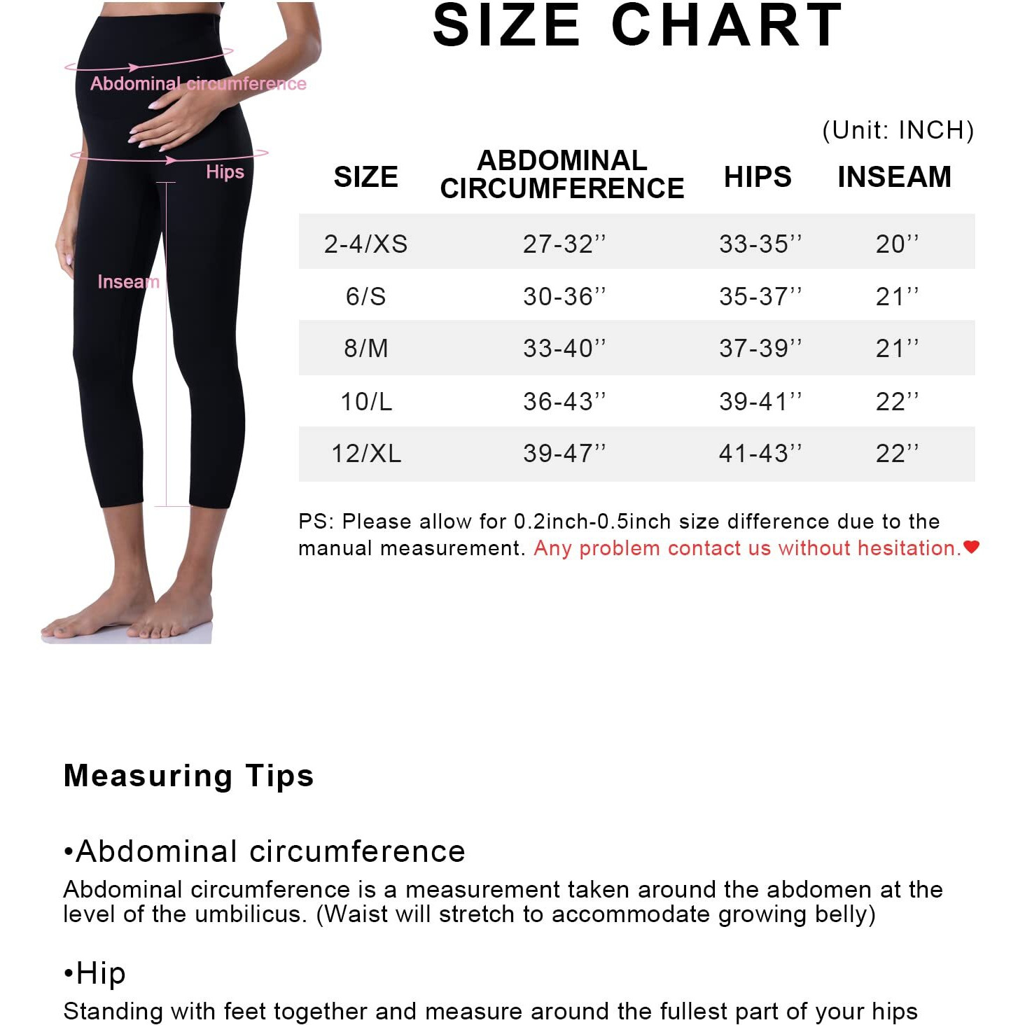 Poshdivah Capri Women's Maternity Leggings Over The Belly Pregnancy Yoga Pants Active Wear Workout Leggings Black Small