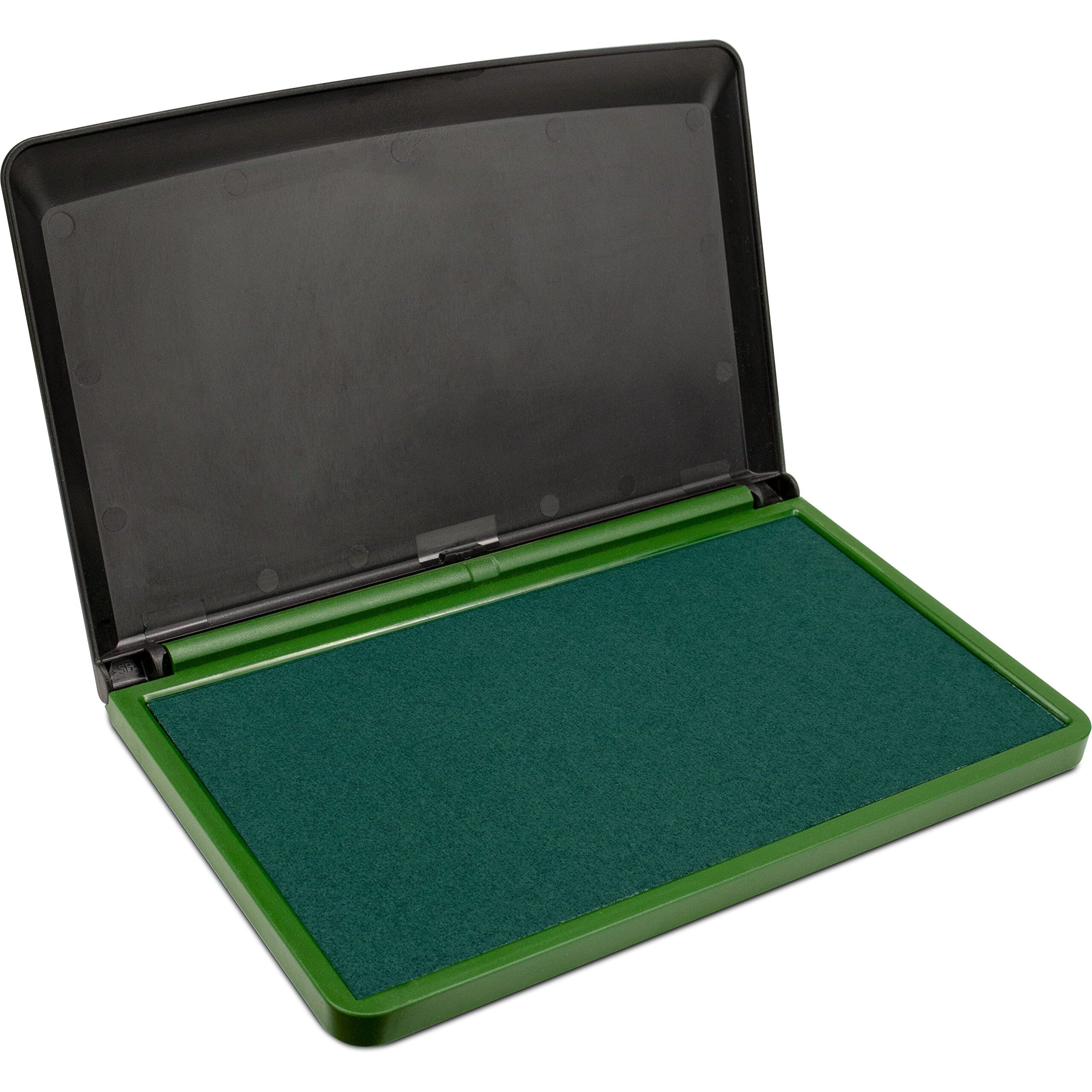 Maxmark Large Premium Green Ink Stamp Pad - 3.5" X 6.25" - Quality Felt Pad