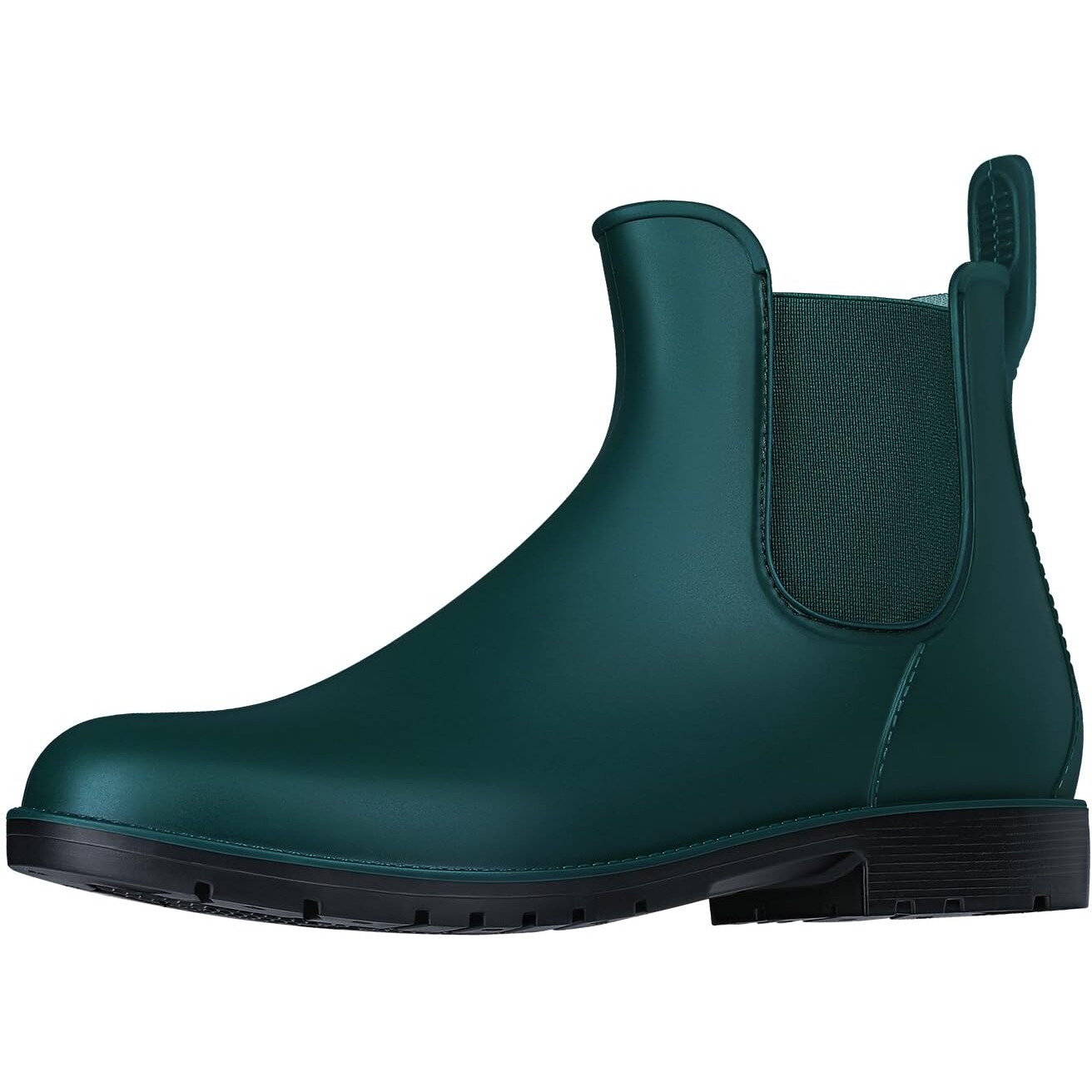 Asgard Women's Ankle Rain Boots Waterproof Chelsea Boots, Green 38 (Size 7.5)