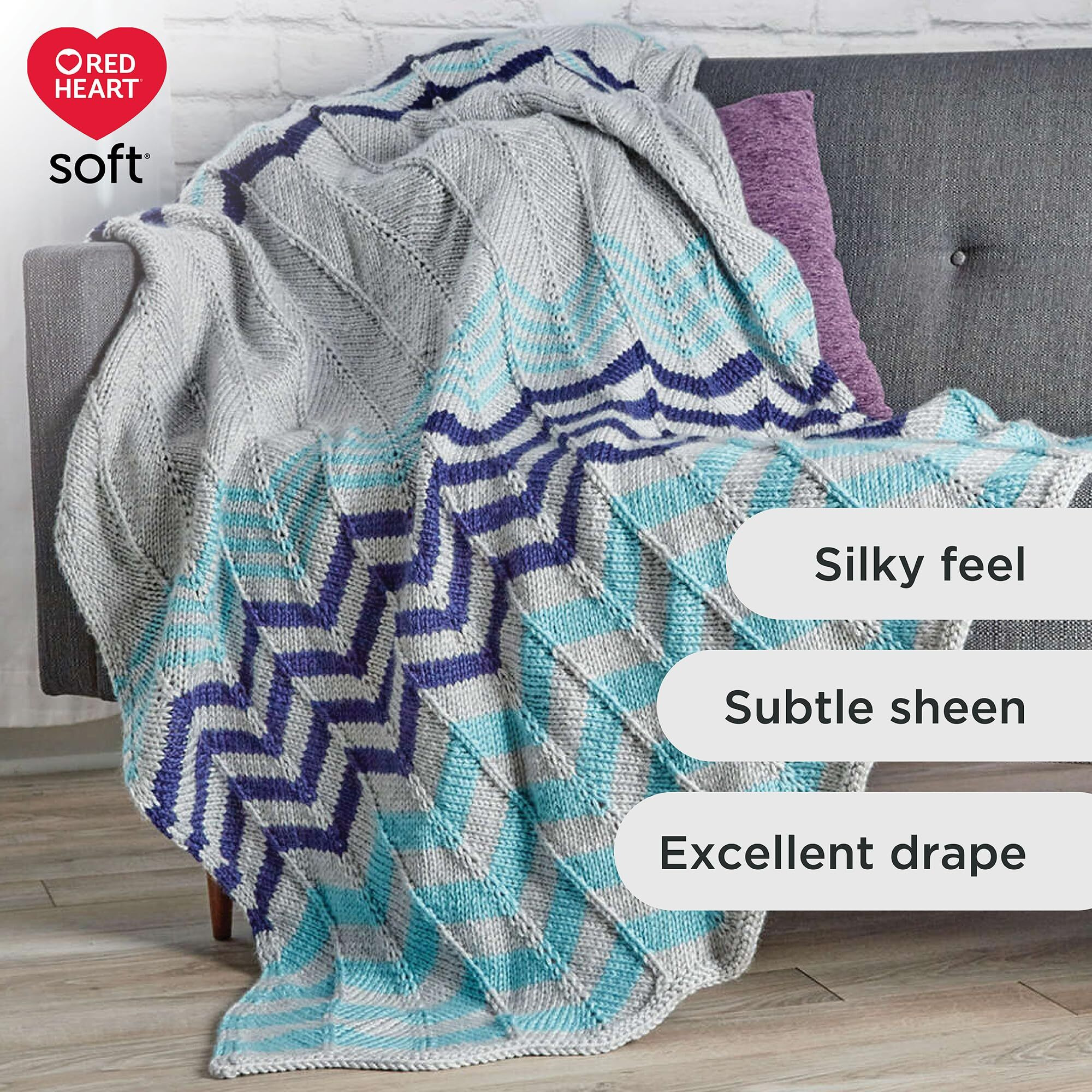 Red Heart Soft Tangerine Yarn - 3 Pack Of 141G/5Oz - Acrylic - 4 Medium (Worsted) - 256 Yards - Knitting/Crochet