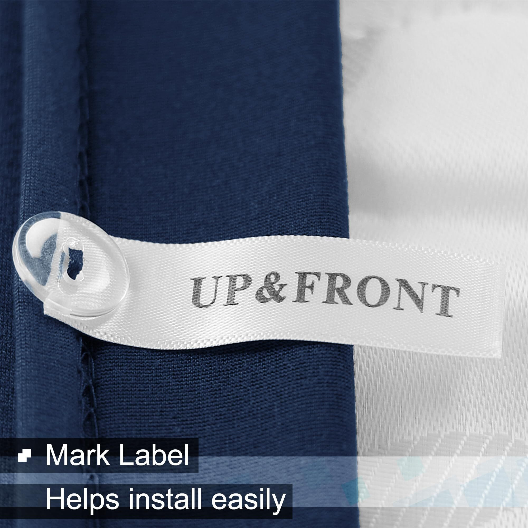 Box Spring Cover King Size - Jersey Knit & Stretchy Wrap Around 4 Sides Bed Skirt For Hotel & Home - King/Cal King/Olympic Queen, Navy