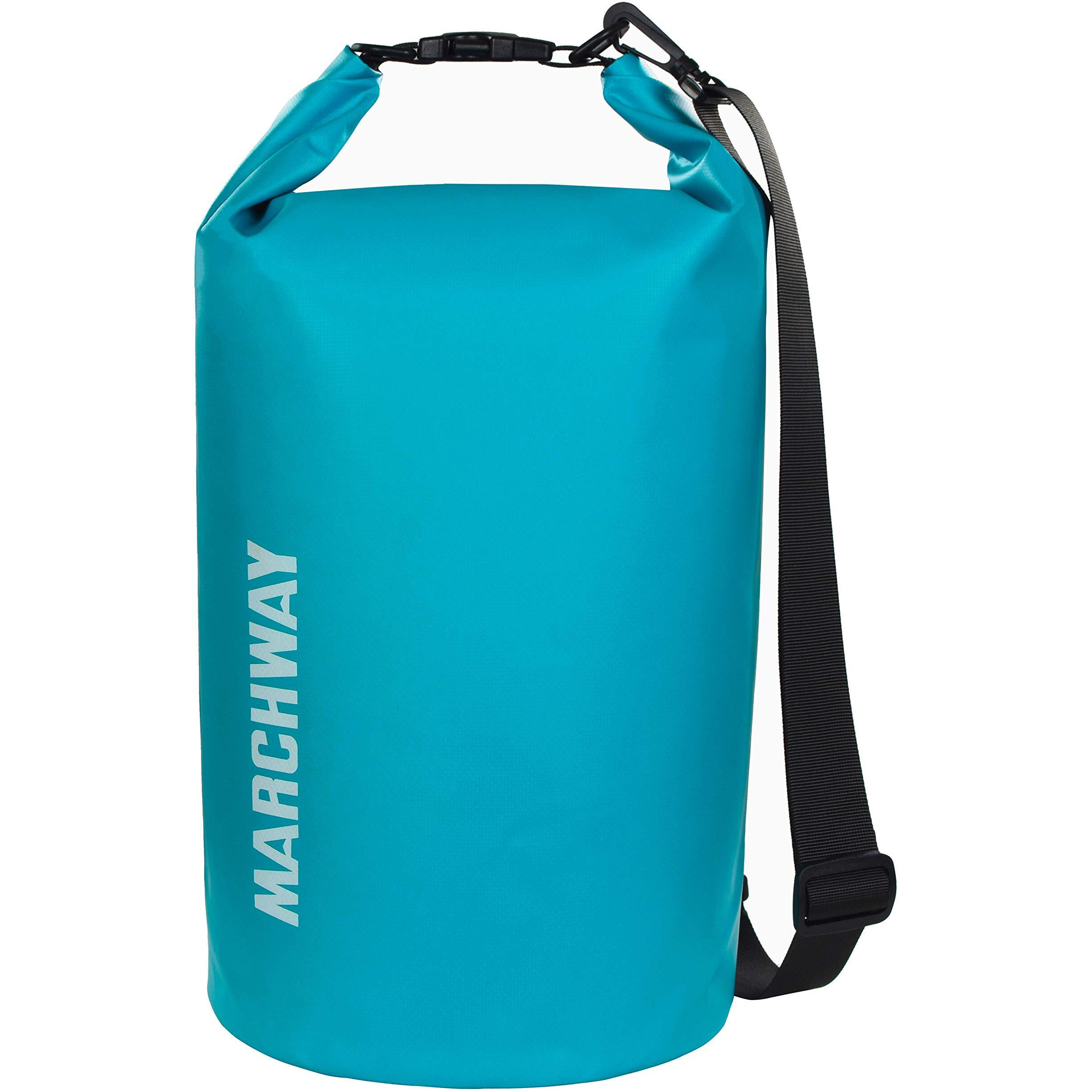 Marchway Floating Waterproof Dry Bag 5L/10L/20L/30L/40L, Roll Top Sack Keeps Gear Dry For Kayaking, Rafting, Boating, Swimming, Camping, Hiking, Beach, Fishing (Teal, 30L)