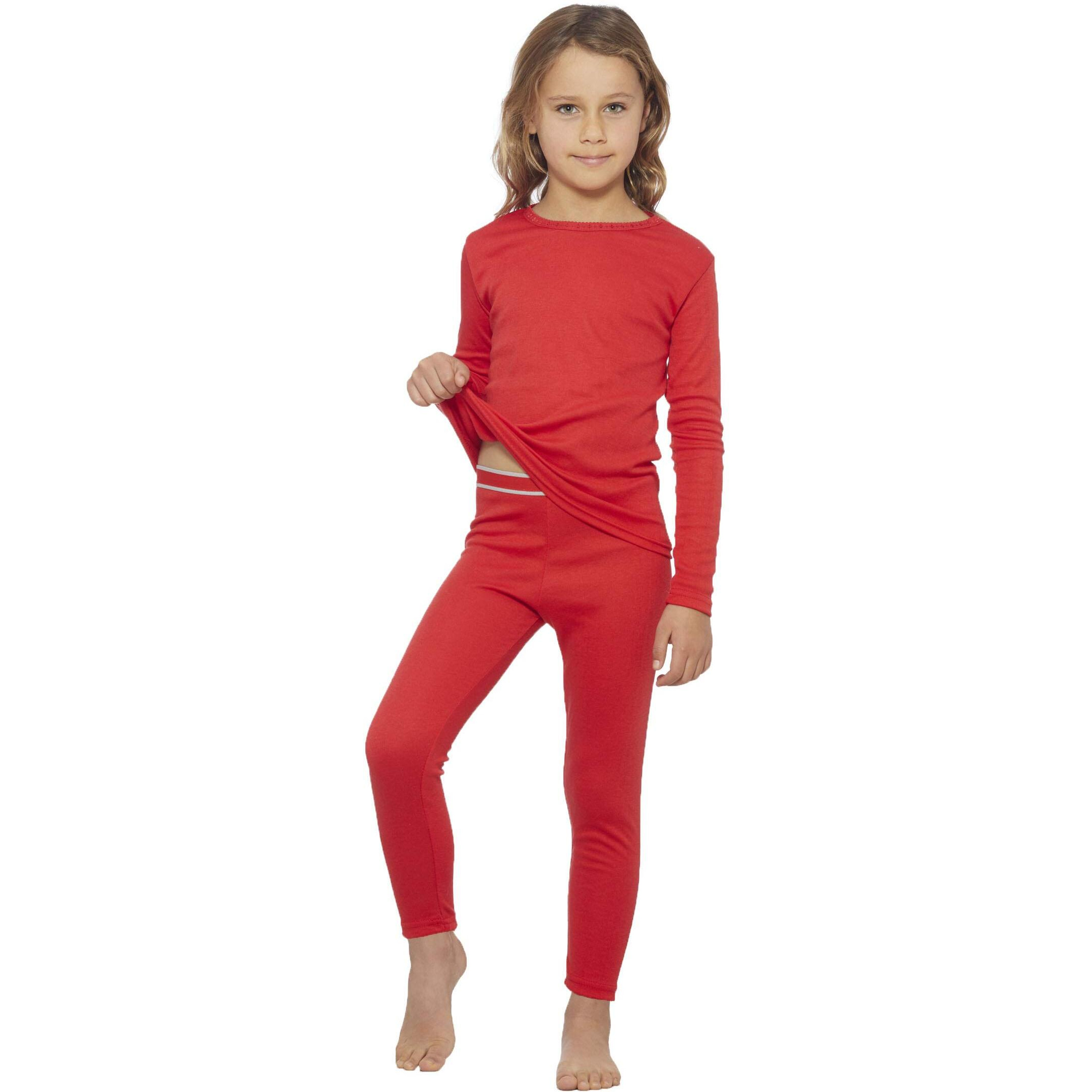 Rocky Thermal Underwear For Girls (Thermal Long Johns Set) Shirt & Pants, Base Layer Wleggingsbottoms Skiextreme Cold (Red - X-Large)