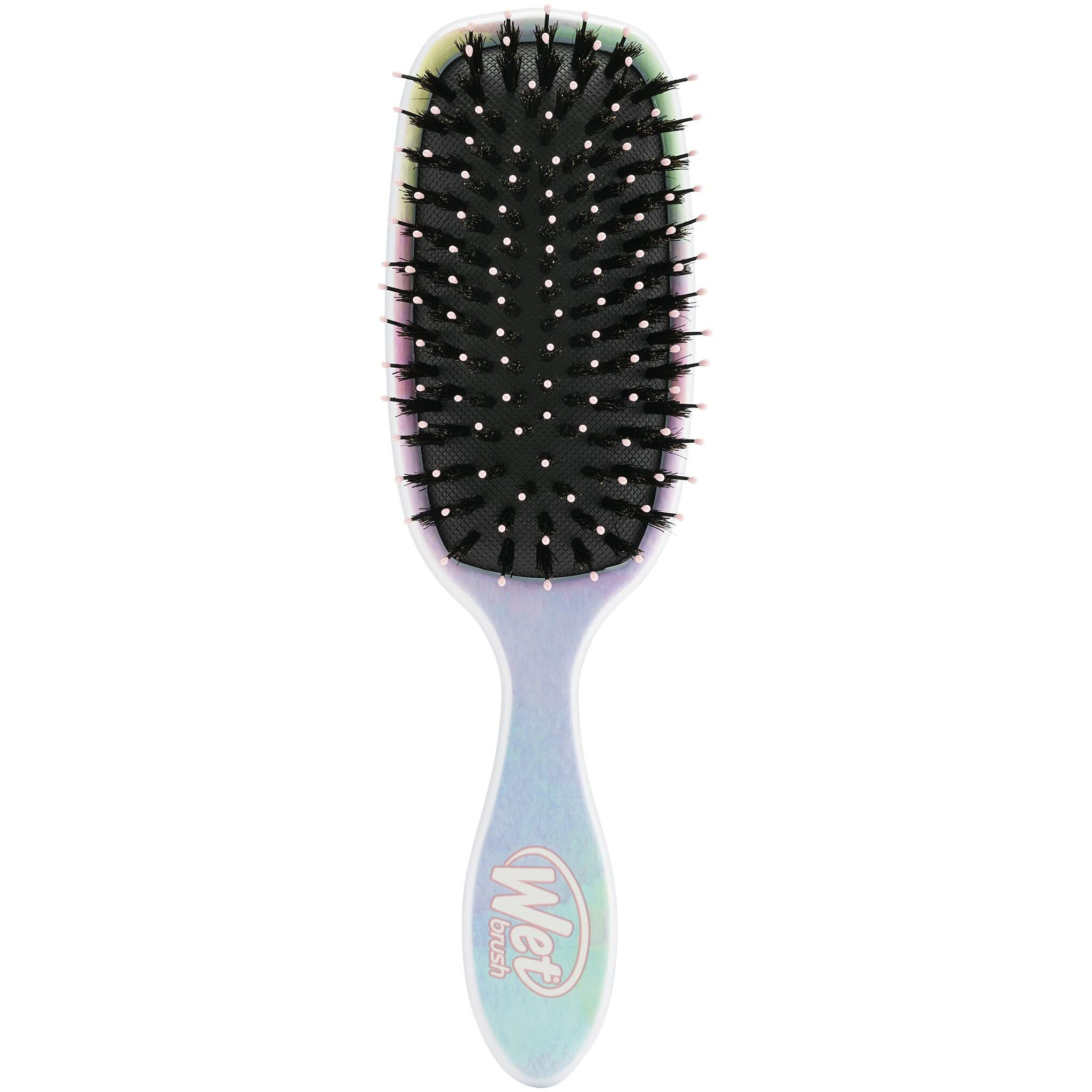 Wet Brush Shine Enhancer Paddle Brush, Color Wash Stripes - Hair Detangler Brush With Ultra Soft Bristles, Infused With Natural Argan Oil, Shiny Detangle & Smooth Hair, Wet Or Dry, For All Hair Types