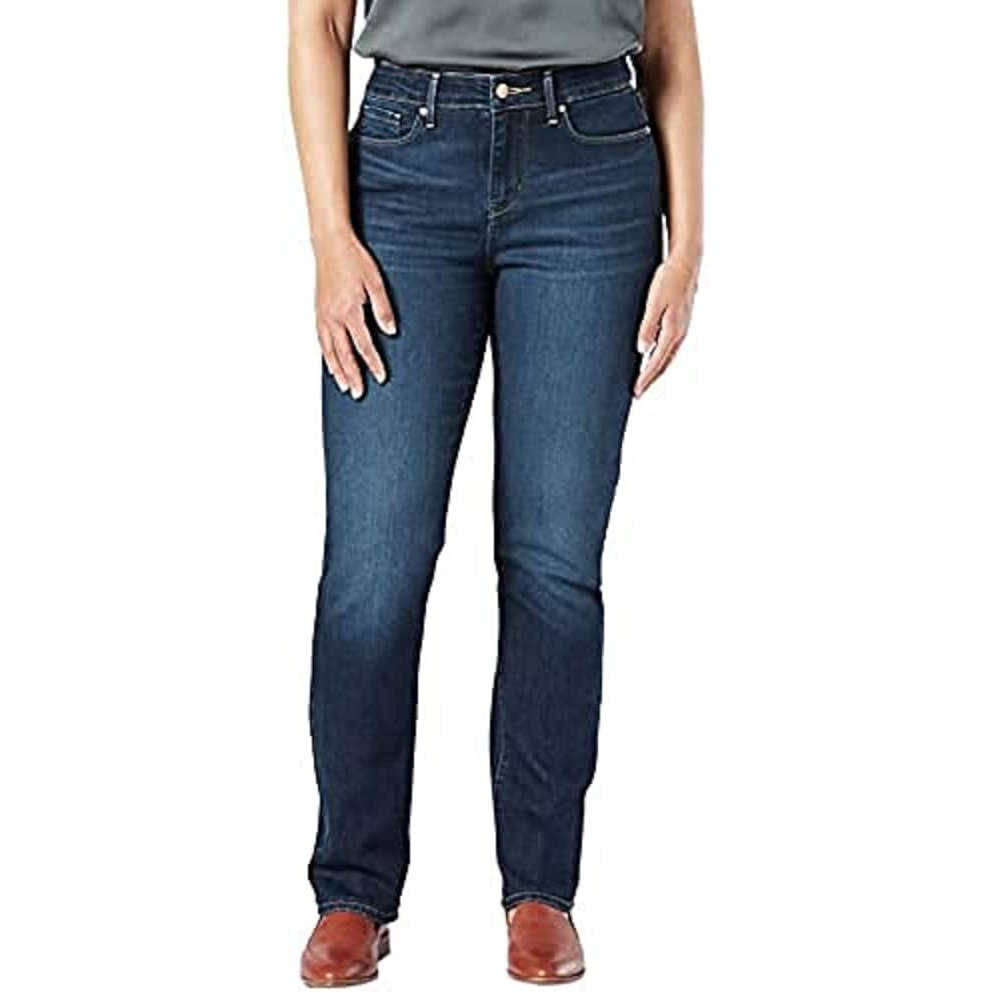 Signature By Levi Strauss & Co. Gold Label Womens Modern Straight Jeans (Available In Plus Size), (New) Angel Island, 6 Long