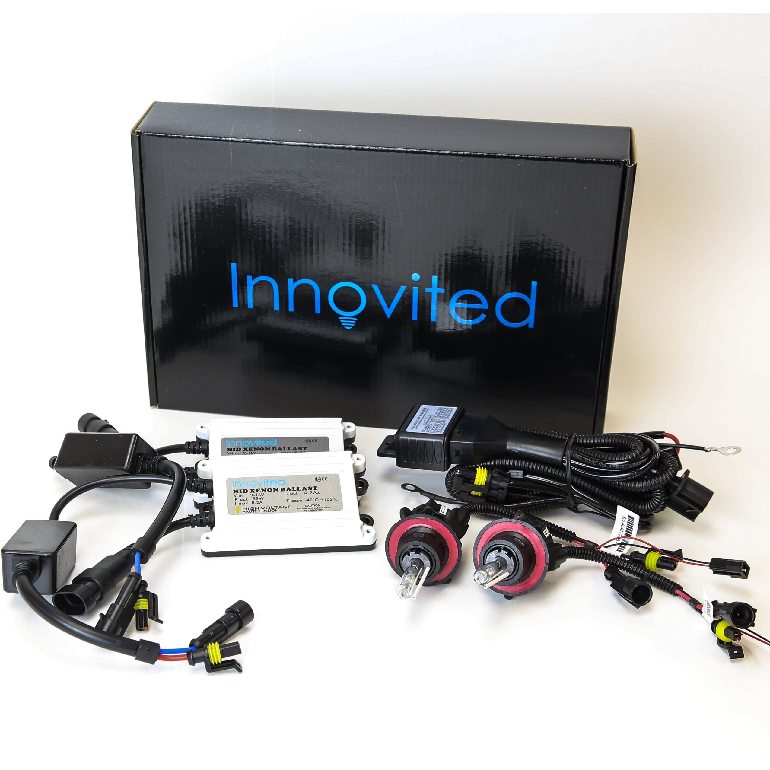 Innovited H13-3 9008 4300K Hi/Lo Bi Xenon Hid Xenon Bulb Bundle With 55W Inoac Slim Ballast (Oem Yellow)