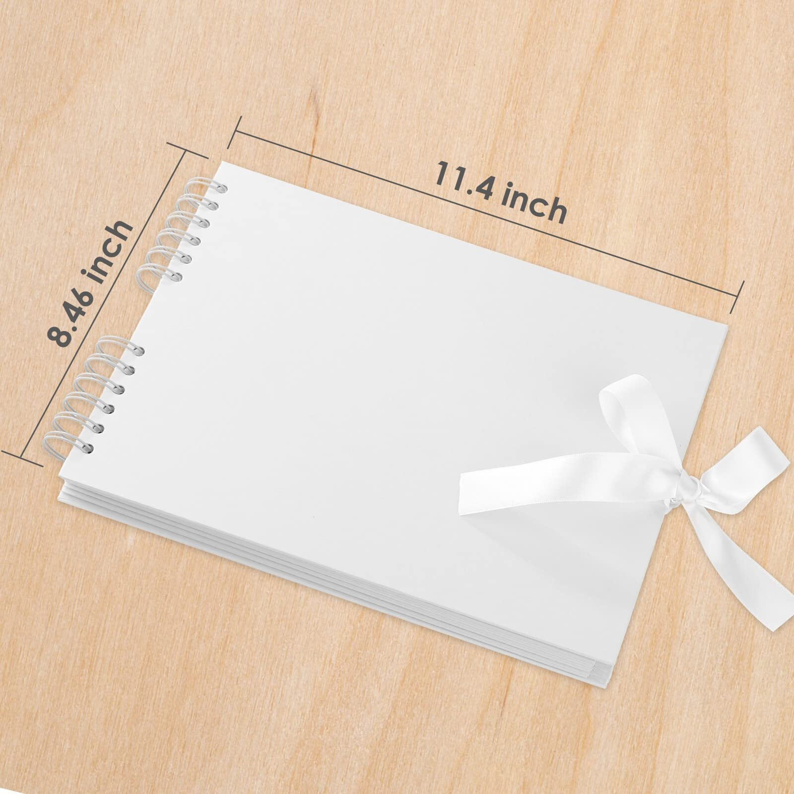 Gotideal 80 Pages Scrapbook Album With 10 Metallic Markers, Craft Paper Photo Album For Wedding And Anniversary, Family Diy Scrapbook Accessories With Scrapbooking Stickers Corners(White)