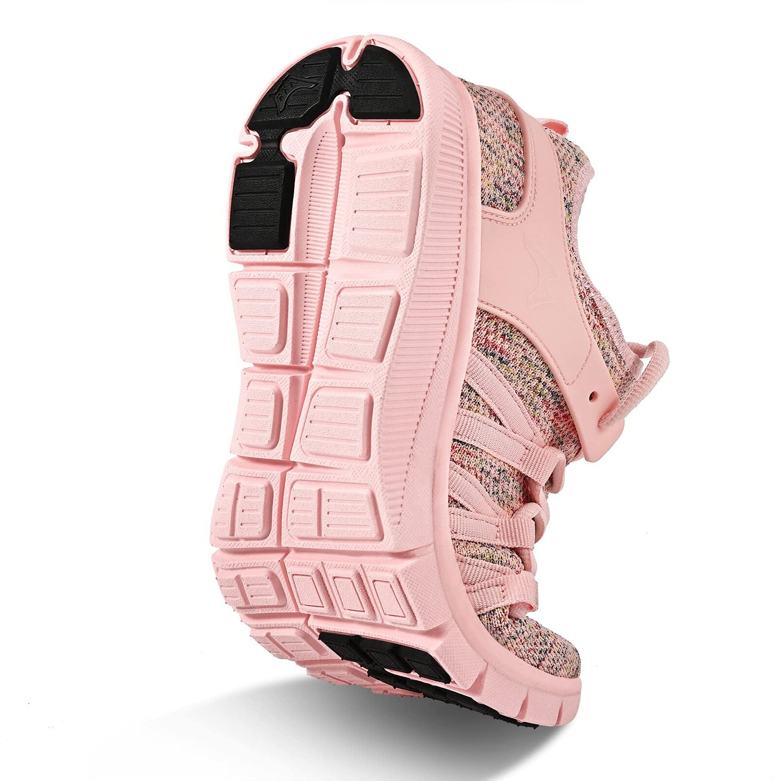 Inzcou Running Shoes Lightweight Tennis Shoes Non Slip Gym Workout Shoes Breathable Mesh Walking Sneakers Starry Pink 8.5Women / 7.5Men