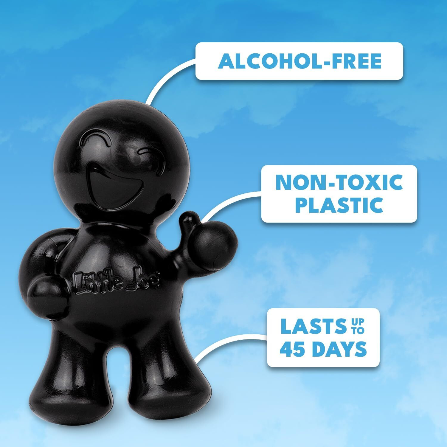 Little Joe 96405-6Pk Black Velvet Scent, Car Air Freshener, Clips To A/C Air Vent, Alcohol-Free Fragrance Oil, Non-Hazardous And Non-Toxic Plastic, Set Of 6