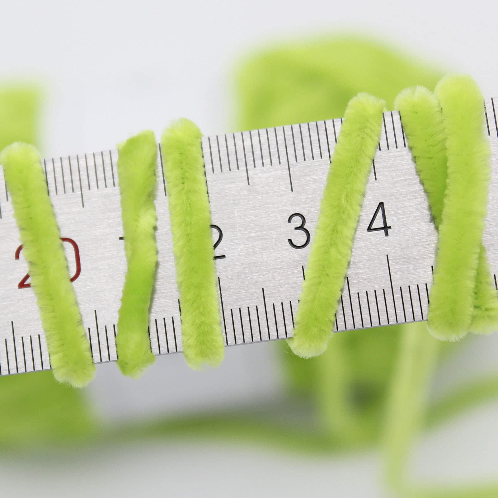 Niceec 3 Skeins Soft Chenille Yarn Blanket Yarn For Knitting Fancy Yarn For Crochet Weaving Diy Craft Total Length 385M (393Yds, 350G)_Spring Green