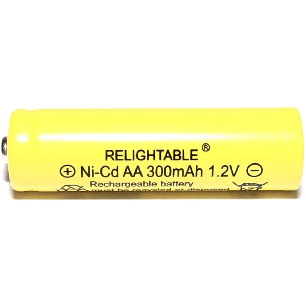 Relightable 300Mah Aa Nicd 12V Rechargeable Batteries Garden Solar Ni-Cd Light Led K (Pack Of 6)