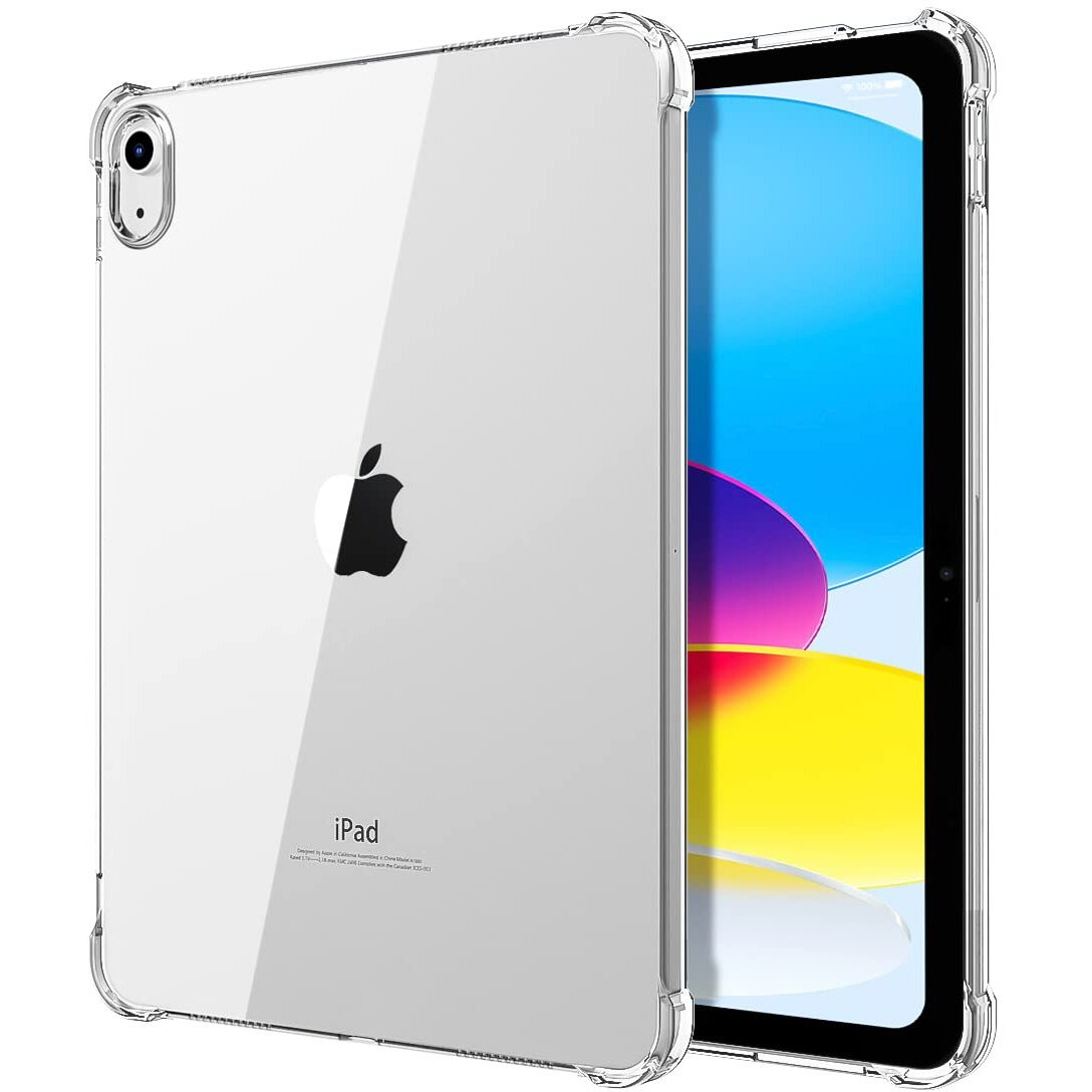 Timovo For Ipad 10Th Generation Case Clear, Ipad 10 Case 2022 (10.9 Inch), Slim & Light Weight Tpu Protective Clear Ipad Case With Raised Edge And Transparent Back, Clear