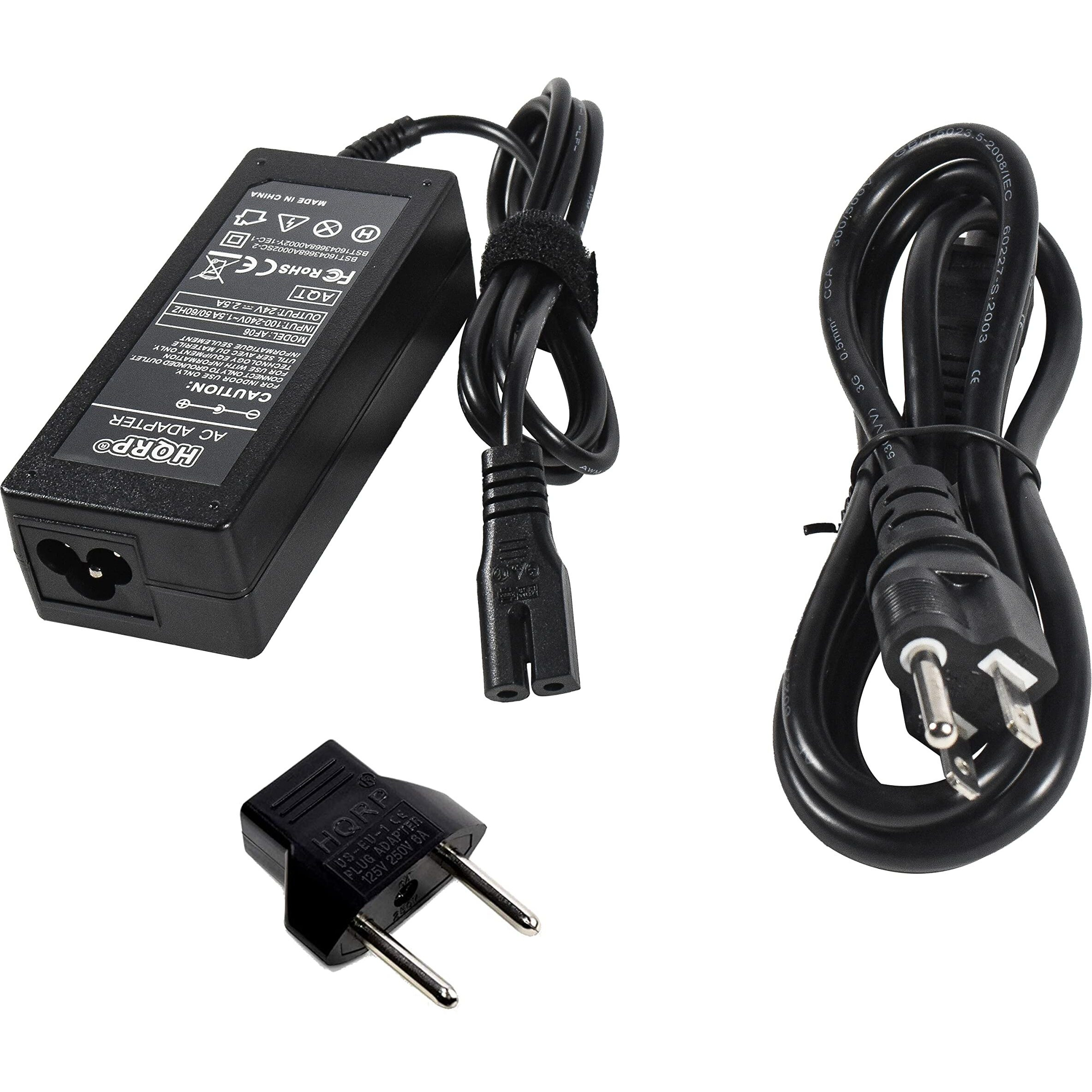 Hqrp Ac Adapter Compatible With Ucomfy Yh-3318G Legs Beautician Foot, Calf Massager Power Supply Cord Adaptor Plus Euro Plug Adapter