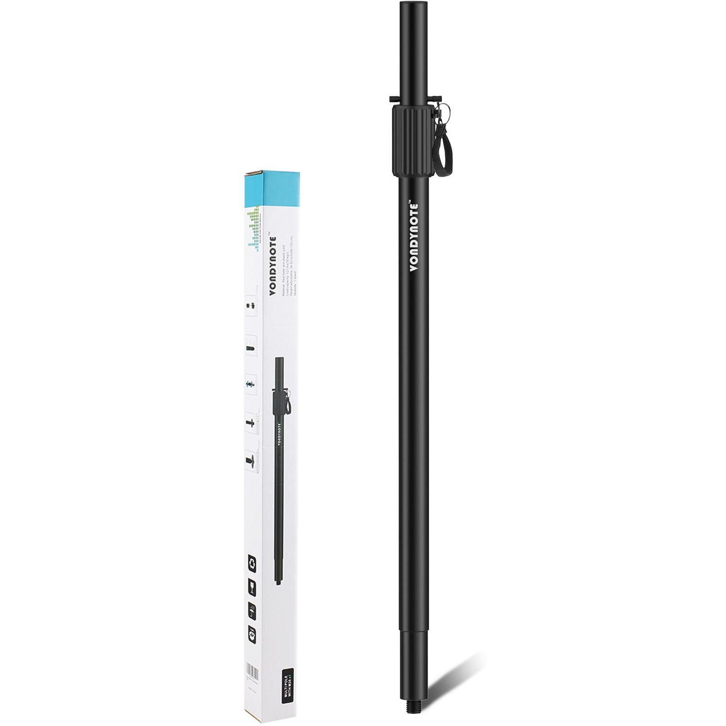 Vondynote Multi Speaker Pole For Subwoofer With Height Adjustment Fits M20 Threaded Mount And 35Mm Mount