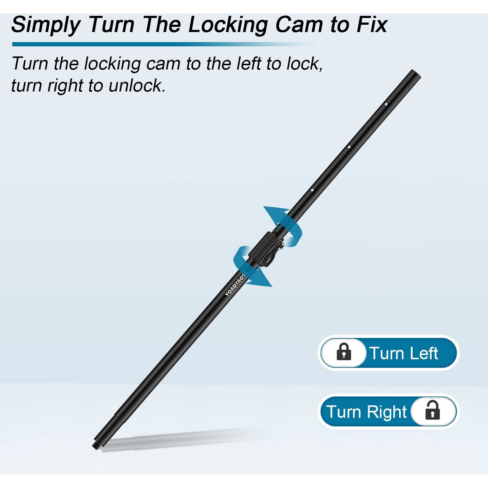 Vondynote Multi Speaker Pole For Subwoofer With Height Adjustment Fits M20 Threaded Mount And 35Mm Mount