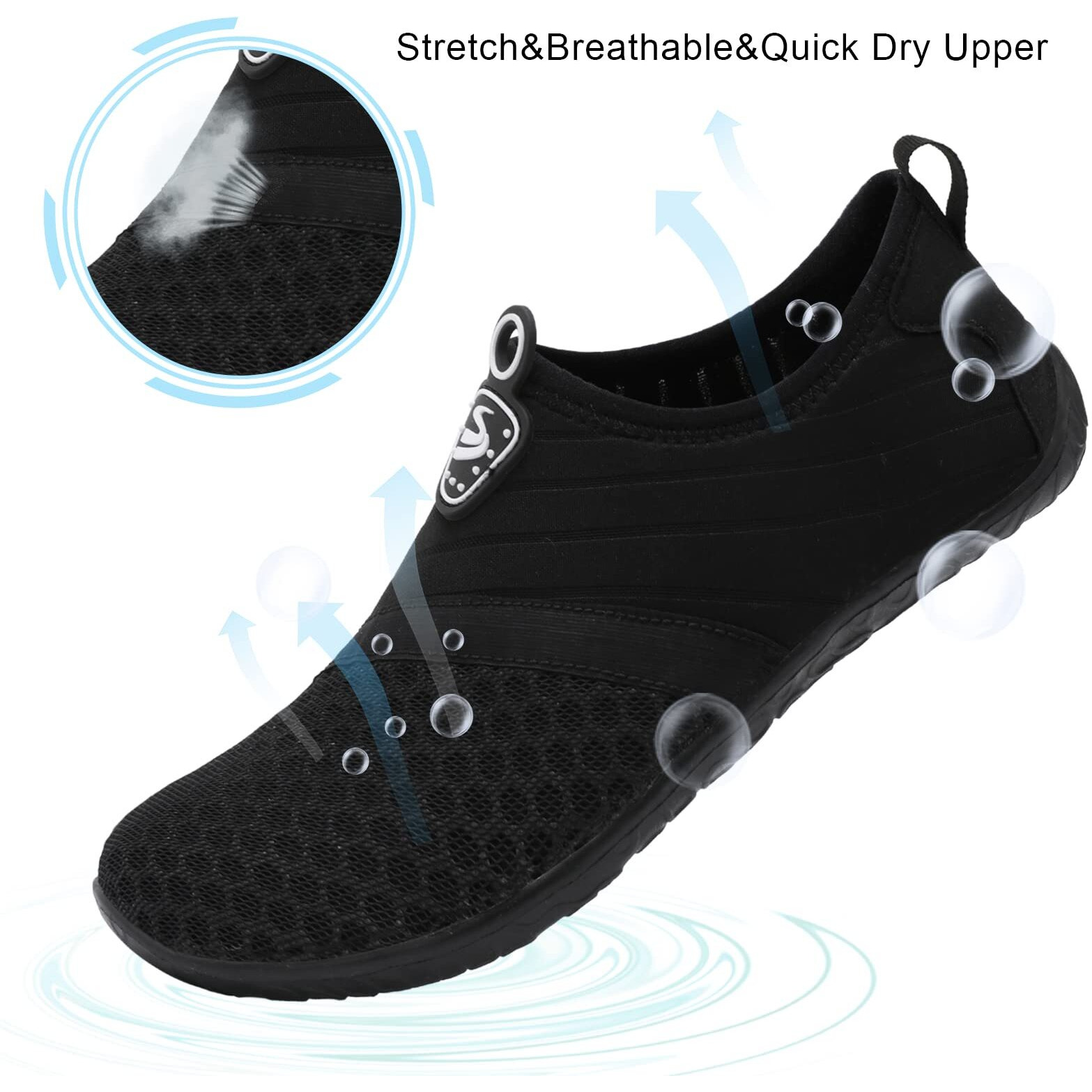 Spesoul Water Shoes For Women Men Quick Dry Swim Shoes Barefoot Aqua Socks For Beach Pool River Yoga Outdoor Sports 6-7 Women/5-6 Men