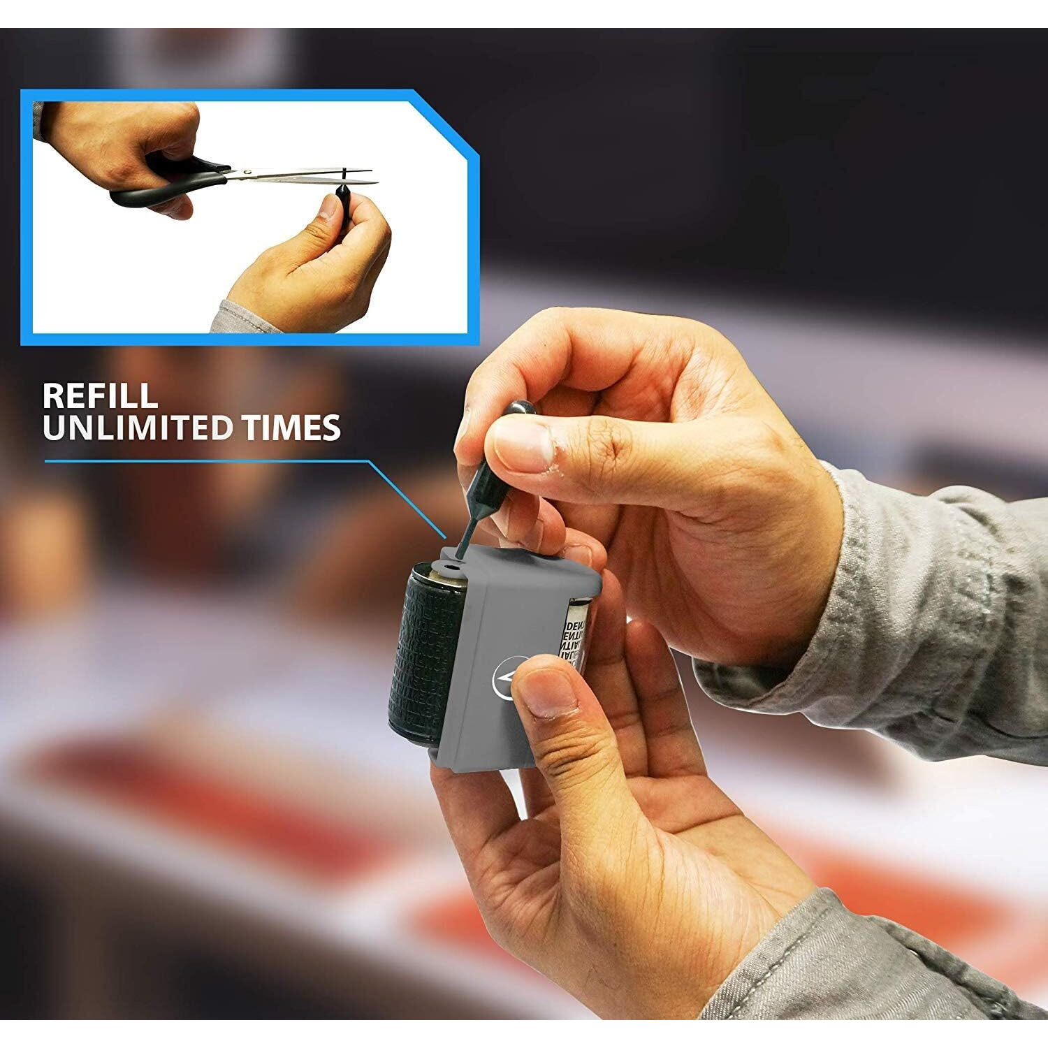 Identity Theft Protection Roller Stamps Refills - Refills For Confidential Roller Stamp, Anti Theft, Privacy & Security Stamp, Designed For Id Blackout Security - 6 Refills