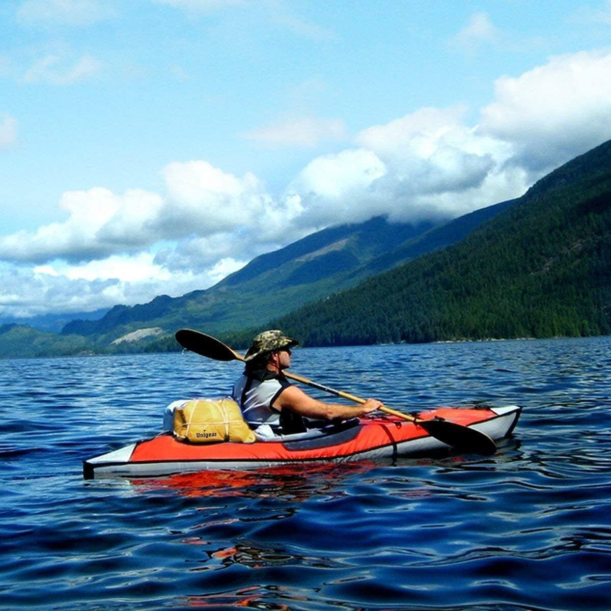 Unigear Dry Bag Waterproof, Floating And Lightweight Bags For Kayaking, Boating, Fishing, Swimming And Camping With Waterproof Phone Case (Pale Yellow, 2L)