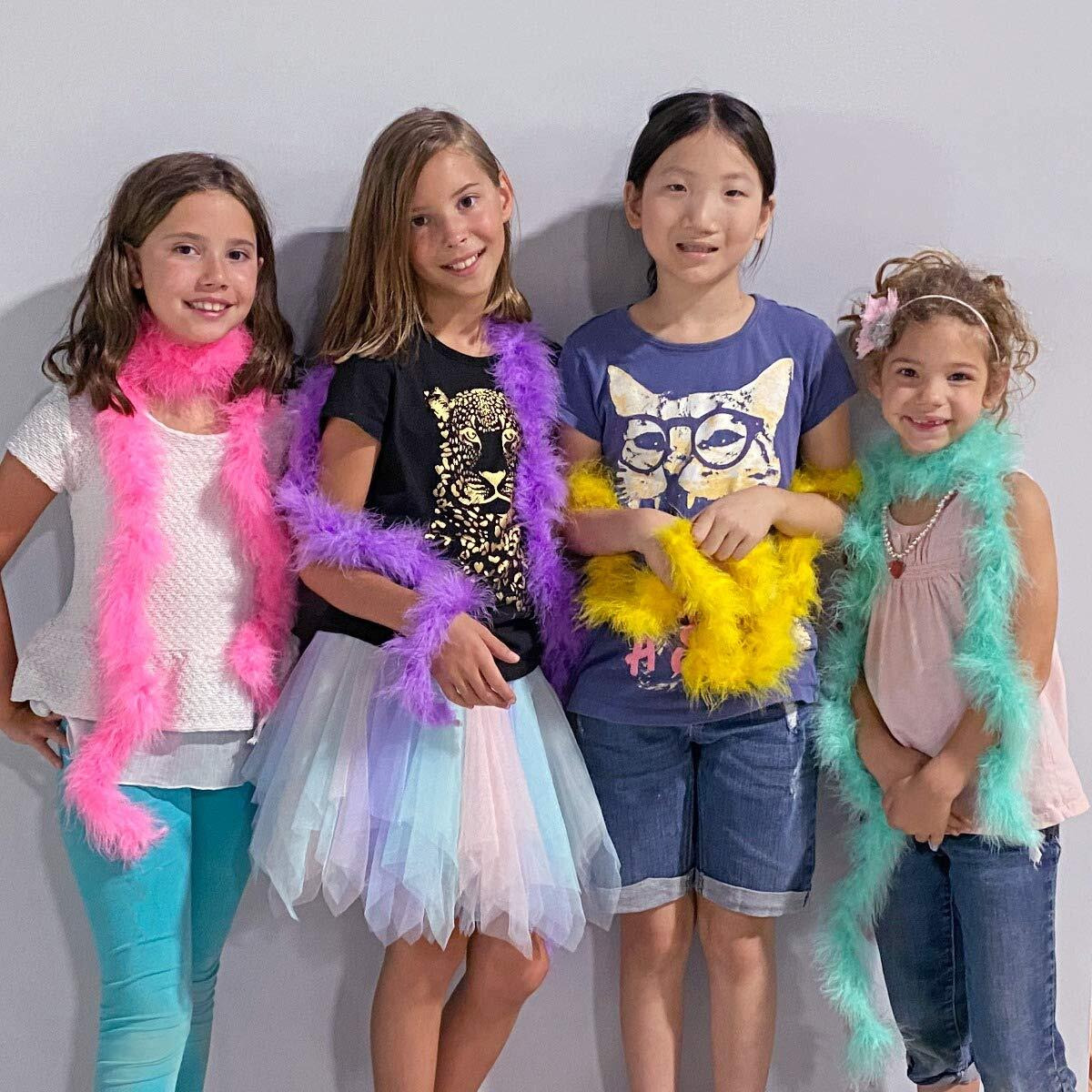 Skinny Marabou Feather Boa - 2 Yards - Coral