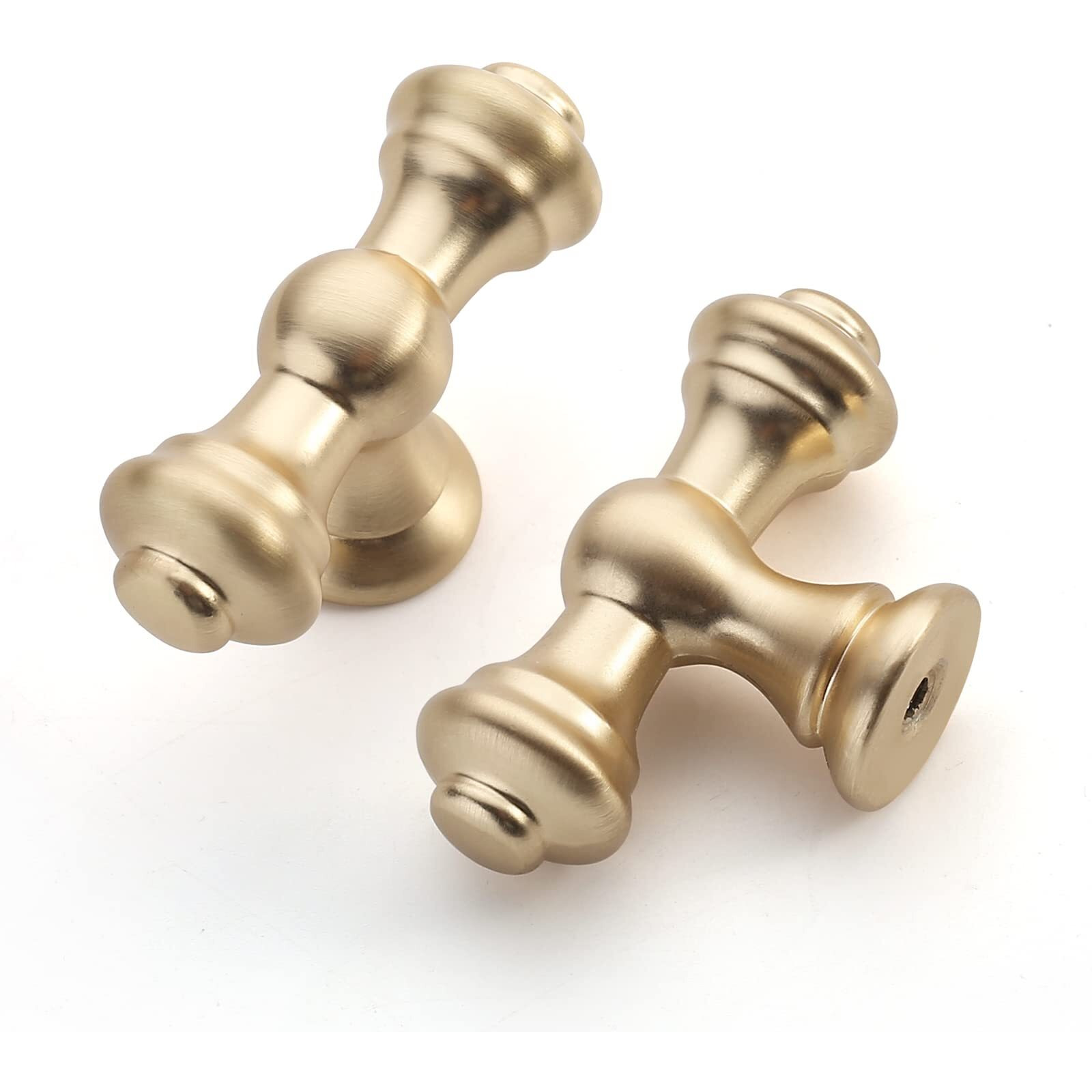 Asidrama 30 Pack Brushed Brass Kitchen Cabinet Knobs Gold Dresser Knobs Drawer Knobs Gold Cabinet Knobs Cabinet Hardware Zinc Knobs For Dresser Drawers