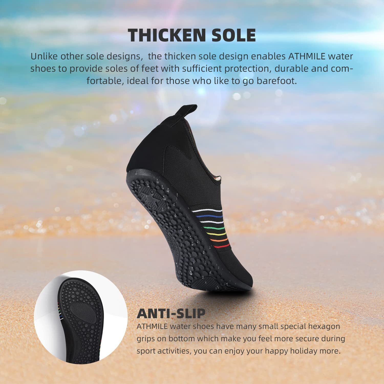 Water Shoes For Women Men Quick-Dry Aqua Socks Swim Beach Barefoot Yoga Exercise Wear Sport Accessories Pool Camping Must Haves Adult Youth Size