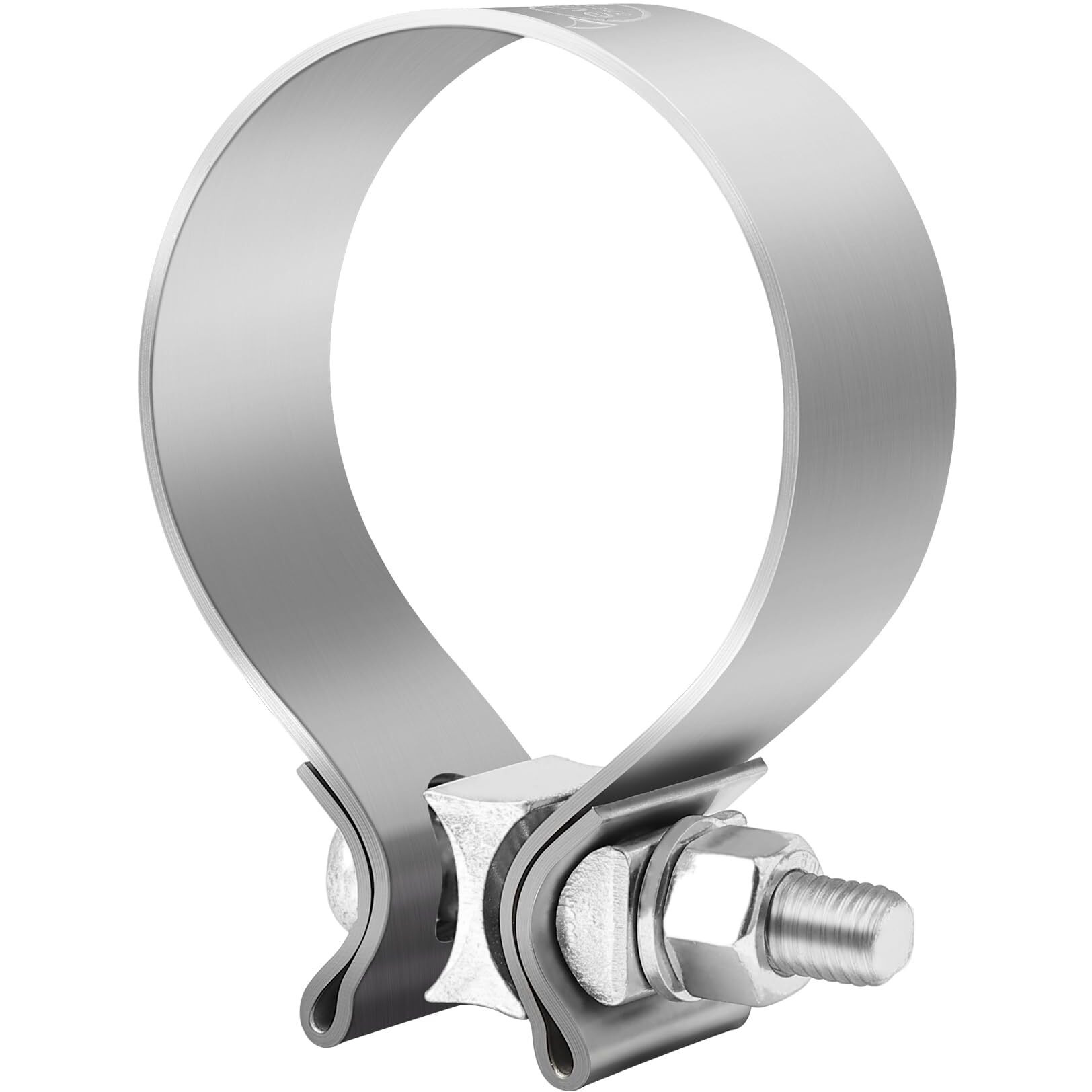 Evil Energy 2.0 Inch Exhaust Clamp,Narrow Band Muffler Clamp Stainless Steel For Pipes,Mufflers,Catalytic Converters 2Pcs