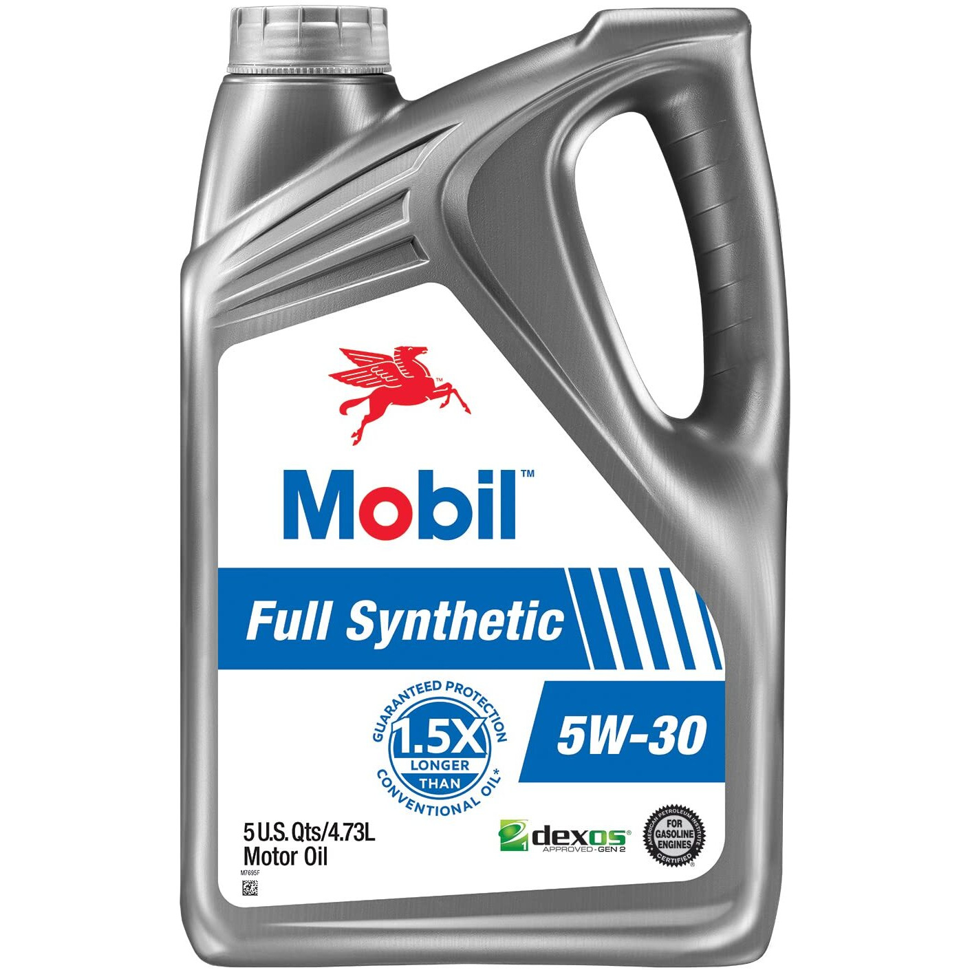 Mobil Full Synthetic Motor Oil 5W-30, 5 Quart