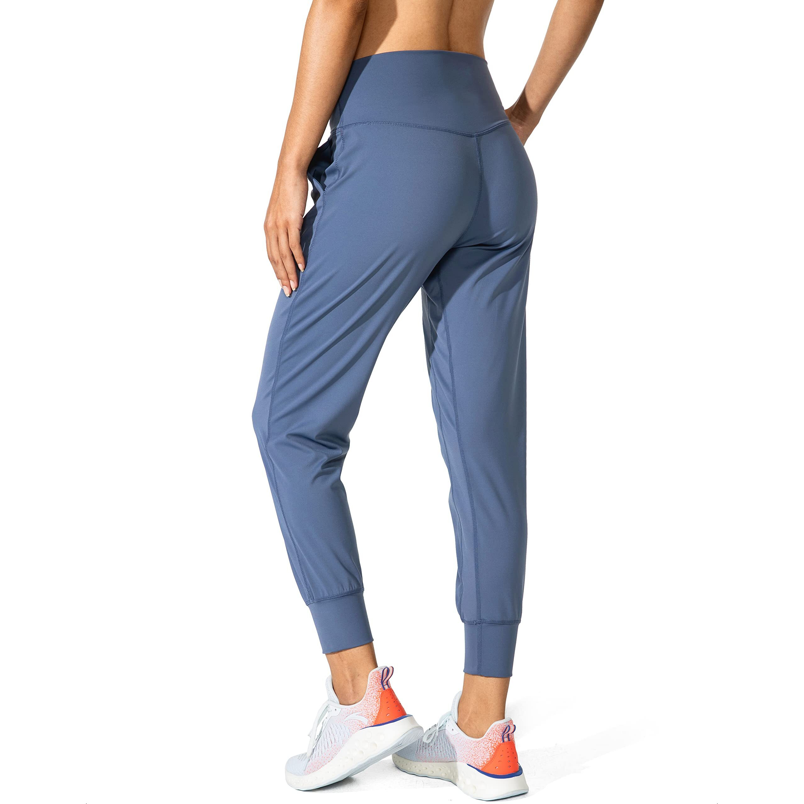 G Gradual Women's Joggers High Waisted Yoga Pants With Pockets Loose Leggings For Women Workout, Athletic, Lounge (Light Blue, Xx-Large)