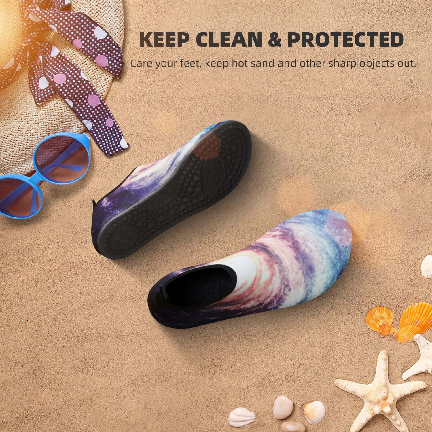 Water Shoes For Women Men Quick-Dry Aqua Socks Swim Beach Barefoot Yoga Exercise Wear Sport Accessories Pool Camping Must Haves Adult Youth Size