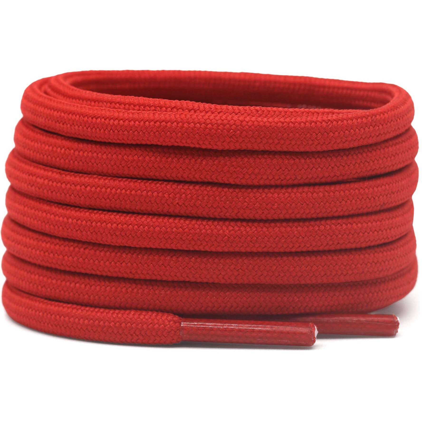 Delele 2 Pair Round Solid Climbing Shoelaces Big Red Hiking Shoe Laces Boot Laces 49 Inch
