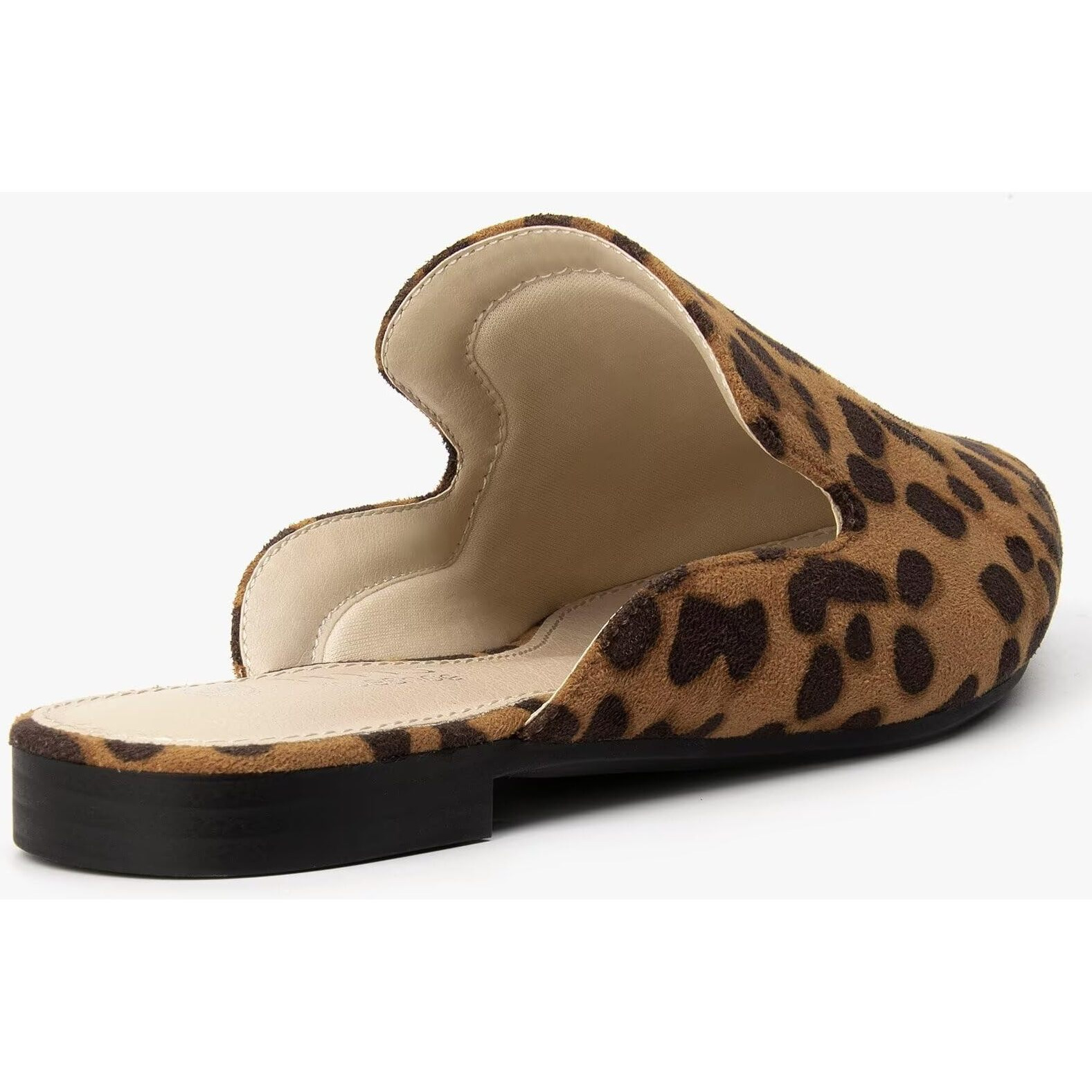 Musshoe Mules For Women Flats Comfortable Pointed Toe Women Mules,Leopard 6