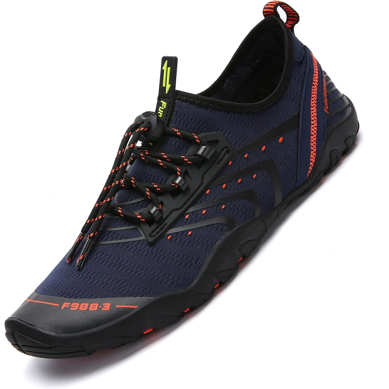 Mishansha Men's Water Shoes Quick Dry Barefoot Swim Shoes Women Beach Shoe For Adults Outdoor Diving Surfing Kayaking Aqua Sports Dark Blue 11 Women/9.5 Men