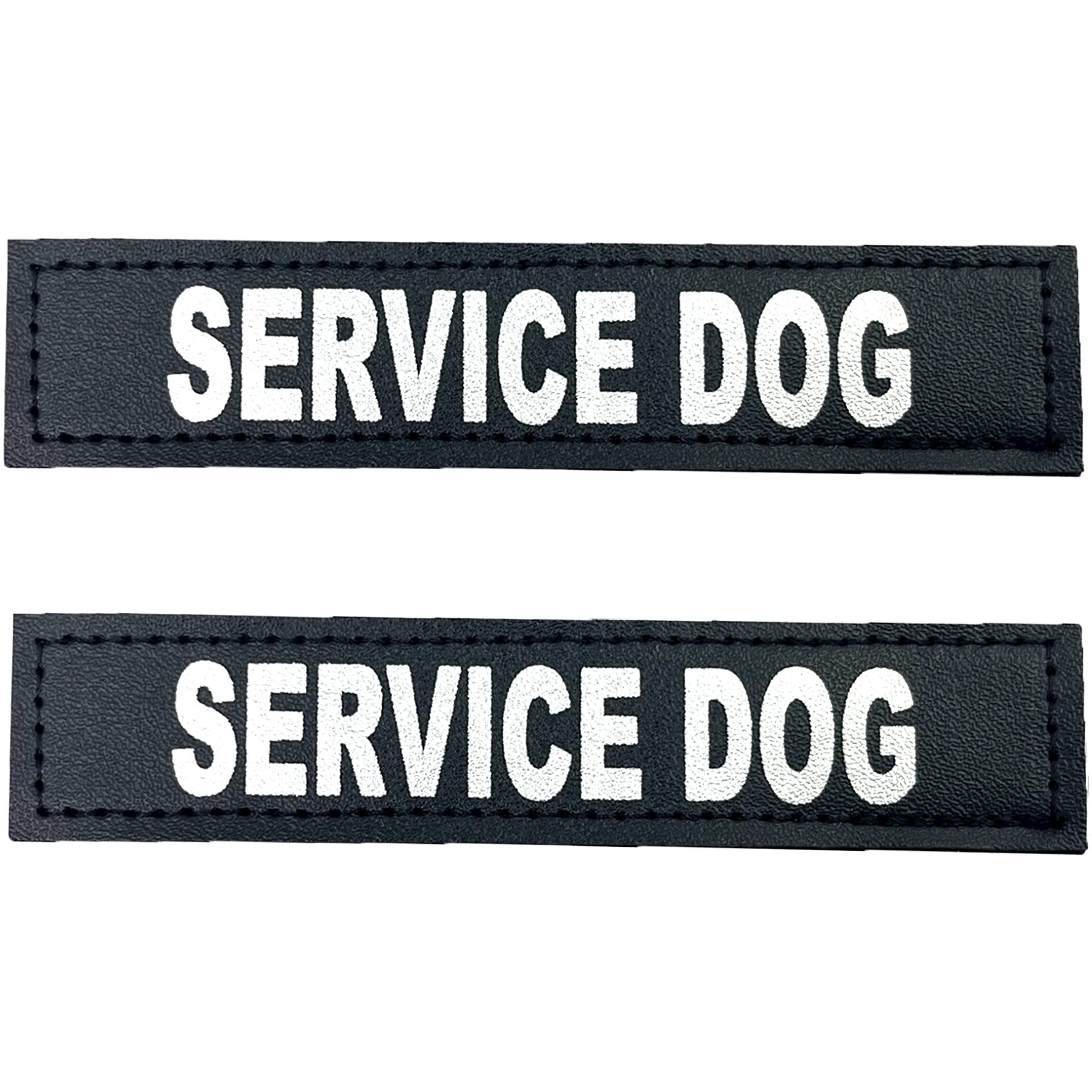 Albcorp Reflective Service Dog Patch With Hook Backing For Service Animal Vests/Harnesses Extra Small (3.5 X 1) Inch