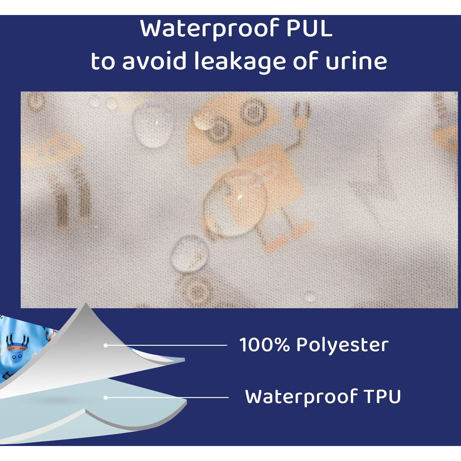 Bisenkid 6 Packs Waterproof Plastic Pants For Toddlers For Plastic Pants Good Elastic Plastic Potty Training Covers For Plastic Training Pants For Toddlers Boys 2T