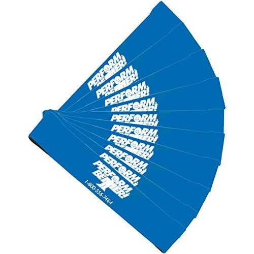 Perform Better Exercise Mini Band, Blue-Heavy - Set Of 10 (Exercise Guide Included)