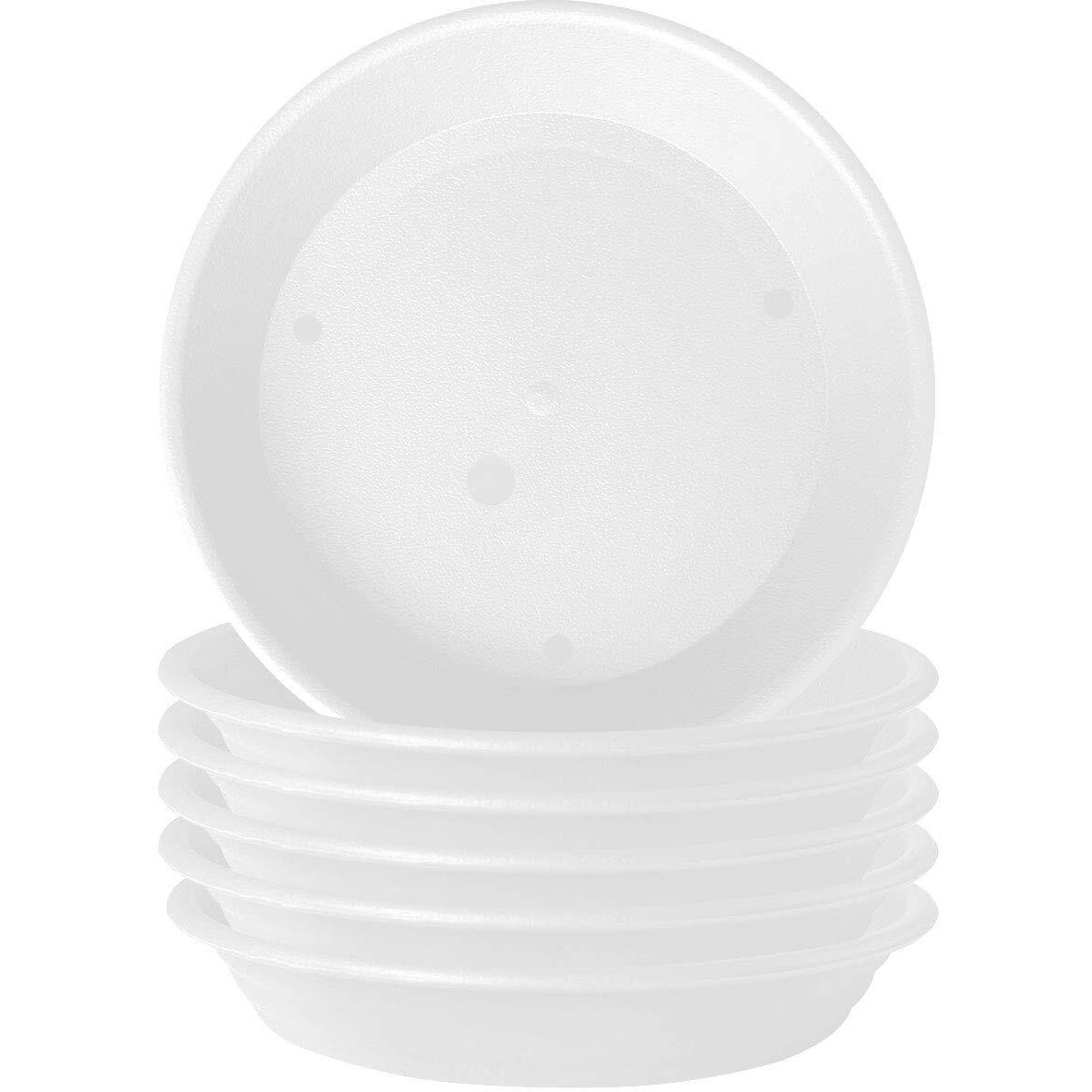 Gregich 6 Pack Plastic Plant Saucer Planter Saucers Plant Drip Trays, 4 6 8 10 12 Inch Plant Saucers For Indoors Outdoor Plant, Thick Heavy Durable Sturdy Flower Pot Saucers Plant Trays For Pots