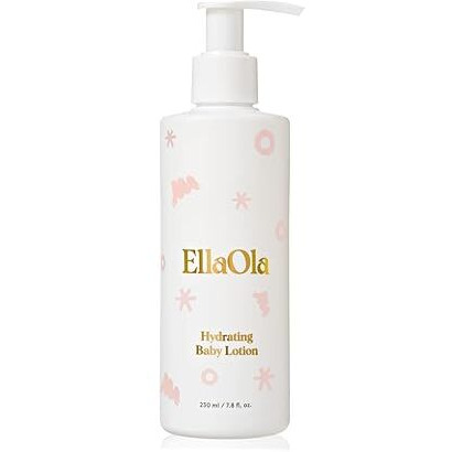 Ellaola Soothing Baby Lotion For Dry, Eczema Prone & Sensitive Skin With Jojoba Oil + Squalane - Moisturizing, Nourishing Lotion For Newborns, Babies & Kids, Fragrance Free | 7.8 Fl. Oz.